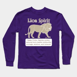 Spirit Animal-Lion Long Sleeve T-Shirt